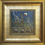 By the Light of the Moon mouse wall hanging Bronze by Jammey Huggins