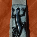 Rockclimber lizard Bronze by Jammey Huggins