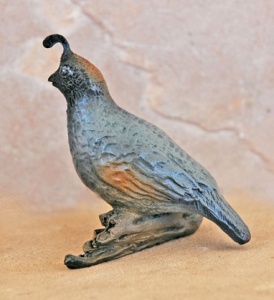 Small Quail View 6 Bronze Jammey Huggins